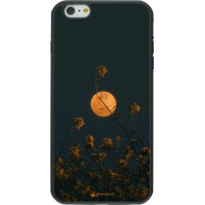 Coque iPhone 6 Plus / 6s Plus - Silicone rigide noir Moon Flowers