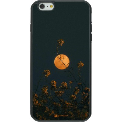 Hülle iPhone 6 Plus / 6s Plus - Silikon schwarz Moon Flowers
