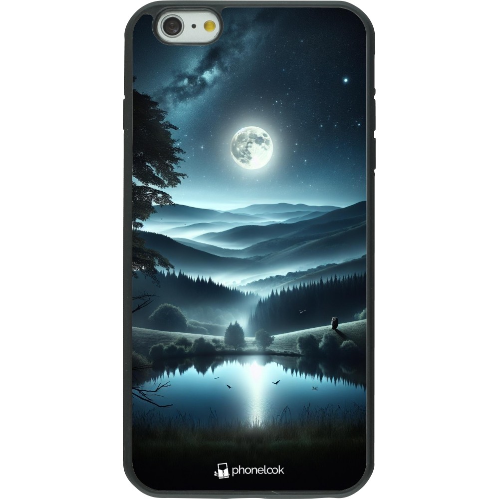Coque iPhone 6 Plus / 6s Plus - Silicone rigide noir Night Sky View
