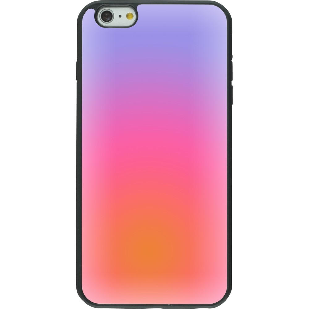 iPhone 6 Plus / 6s Plus Case Hülle - Silikon schwarz Orange Pink Blue Gradient