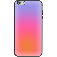 iPhone 6 Plus / 6s Plus Case Hülle - Silikon schwarz Orange Pink Blue Gradient