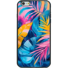 iPhone 6 Plus / 6s Plus Case Hülle - Silikon schwarz Palms Blue
