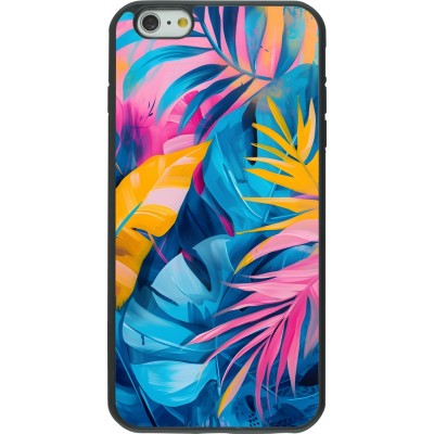Coque iPhone 6 Plus / 6s Plus - Silicone rigide noir Palms Blue
