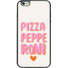 iPhone 6 Plus / 6s Plus Case Hülle - Silikon schwarz Pizza pepperoni 2026
