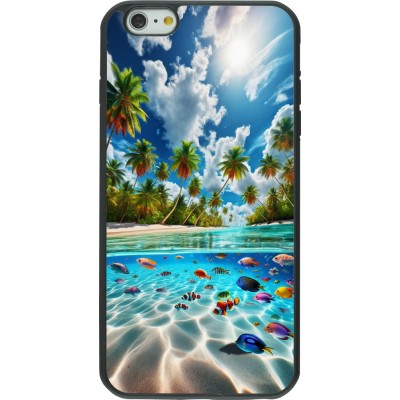 iPhone 6 Plus / 6s Plus Case Hülle - Silikon schwarz Strandparadies