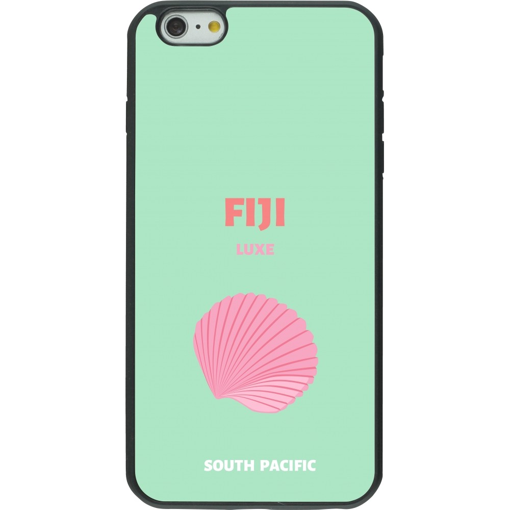 iPhone 6 Plus / 6s Plus Case Hülle - Silikon schwarz Pop Summer Destination Fiji