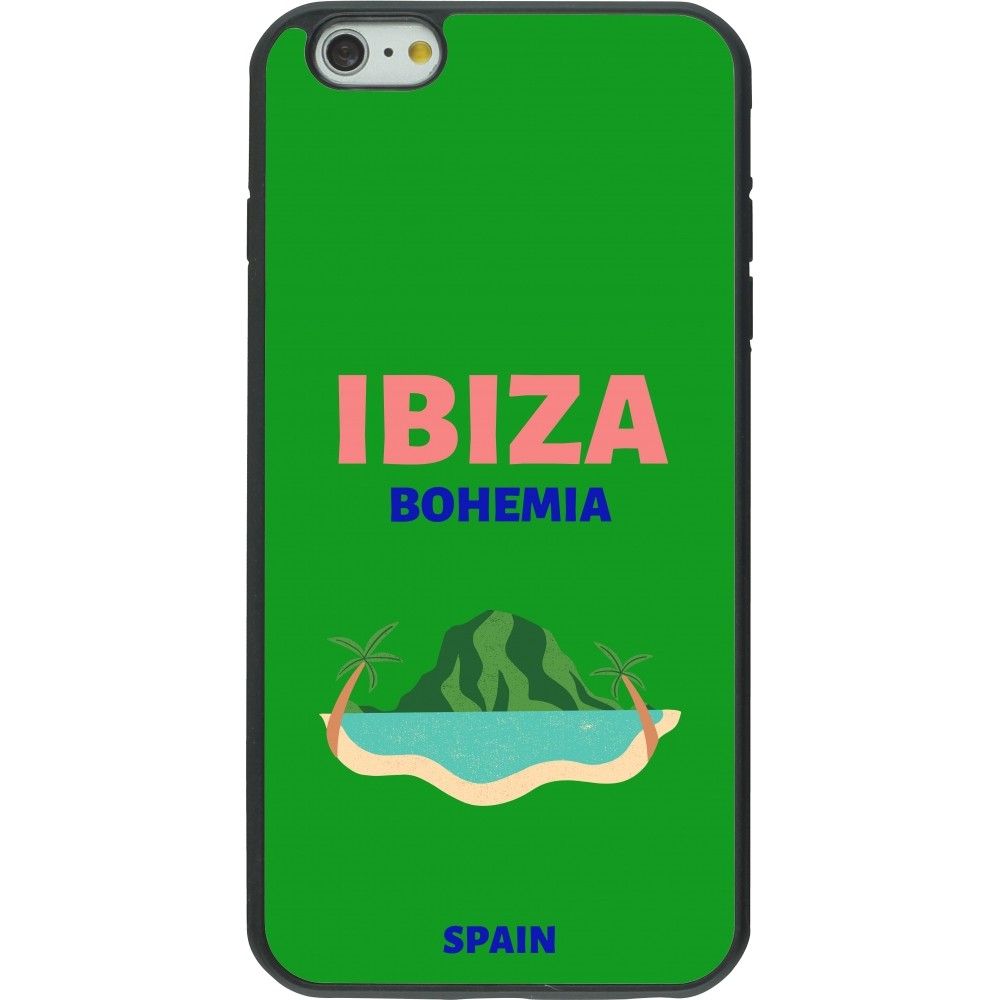 iPhone 6 Plus / 6s Plus Case Hülle - Silikon schwarz Pop Summer Destination Ibiza
