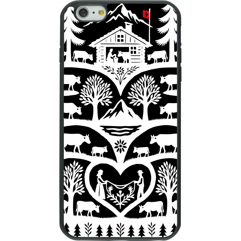 iPhone 6 Plus / 6s Plus Case Hülle - Silikon schwarz Poya Schweiz 2 schwarz