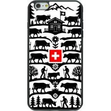 Coque iPhone 6 Plus / 6s Plus - Silicone rigide noir Poya Suisse 3