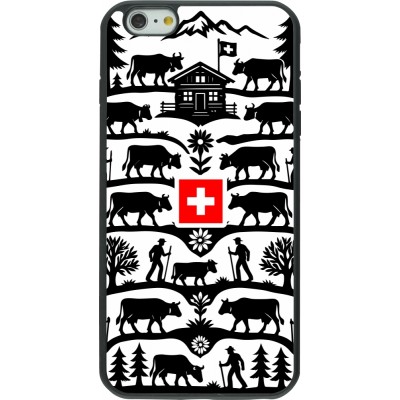 iPhone 6 Plus / 6s Plus Case Hülle - Silikon schwarz Poya Schweiz 3
