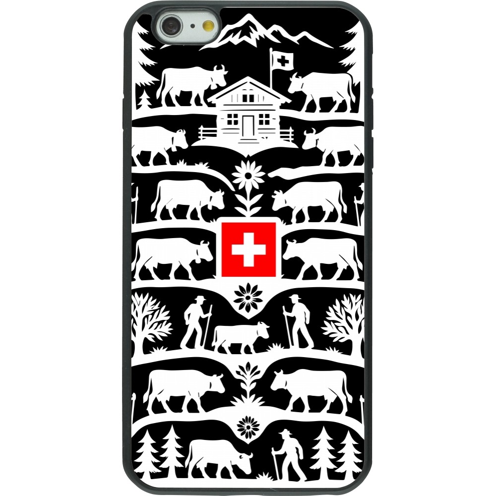 iPhone 6 Plus / 6s Plus Case Hülle - Silikon schwarz Poya Schweiz 3 schwarz