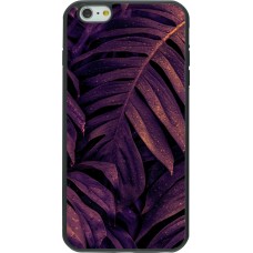 Coque iPhone 6 Plus / 6s Plus - Silicone rigide noir Purple Light Leaves
