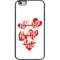 Coque iPhone 6 Plus / 6s Plus - Silicone rigide noir Saint Valentines Day 26 Amor