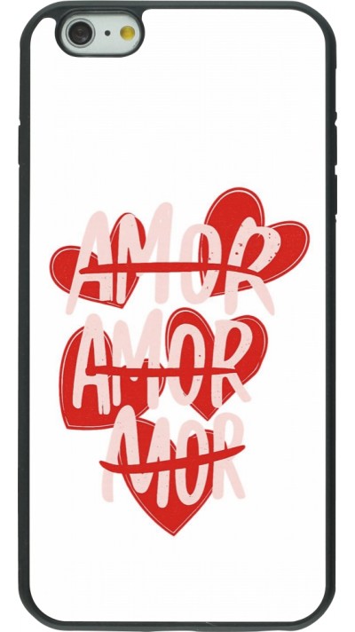 Coque iPhone 6 Plus / 6s Plus - Silicone rigide noir Saint Valentines Day 26 Amor
