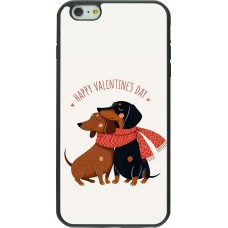 Coque iPhone 6 Plus / 6s Plus - Silicone rigide noir Saint Valentines Day 26 Happy Valentine