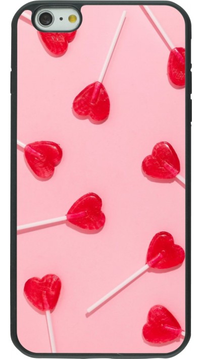 Coque iPhone 6 Plus / 6s Plus - Silicone rigide noir Saint Valentines Day 26 Lollipop
