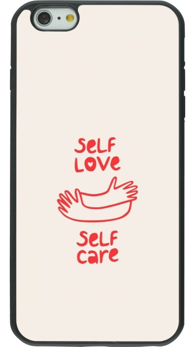 Coque iPhone 6 Plus / 6s Plus - Silicone rigide noir Saint Valentines Day 26 Self love self care