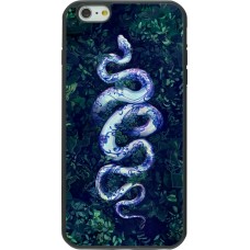 iPhone 6 Plus / 6s Plus Case Hülle - Silikon schwarz Snake Blue Anaconda