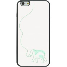 iPhone 6 Plus / 6s Plus Case Hülle - Silikon schwarz Spring 23 baby elephant