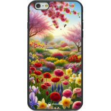 iPhone 6 Plus / 6s Plus Case Hülle - Silikon schwarz Frühling 25 Strauß Frühling
