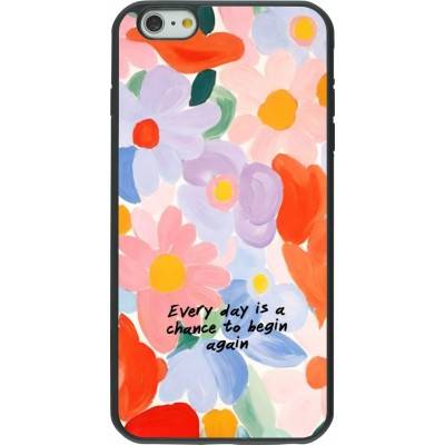 iPhone 6 Plus / 6s Plus Case Hülle - Silikon schwarz Every day is a chance Spring 2026