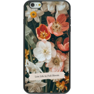 Coque iPhone 6 Plus / 6s Plus - Silicone rigide noir Full Bloom Spring 2026