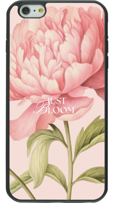Coque iPhone 6 Plus / 6s Plus - Silicone rigide noir Just Bloom Spring 2026