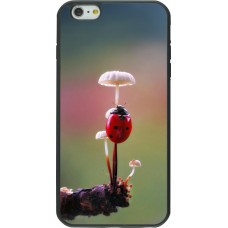 Coque iPhone 6 Plus / 6s Plus - Silicone rigide noir Ladybird on a mushroom Spring 2026