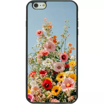 iPhone 6 Plus / 6s Plus Case Hülle - Silikon schwarz Spring flowers Spring 2026