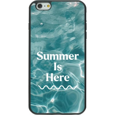 Coque iPhone 6 Plus / 6s Plus - Silicone rigide noir Summer 2025 Summer is here
