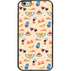 iPhone 6 Plus / 6s Plus Case Hülle - Silikon schwarz Pattern Summer 2026