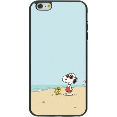 iPhone 6 Plus / 6s Plus Case Hülle - Silikon schwarz Snoopy on the beach Summer 2026