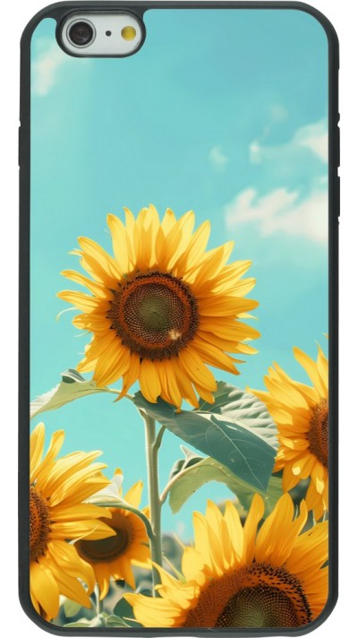iPhone 6 Plus / 6s Plus Case Hülle - Silikon schwarz Sunflowers Summer 2026