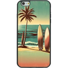 Coque iPhone 6 Plus / 6s Plus - Silicone rigide noir Surf Paradise