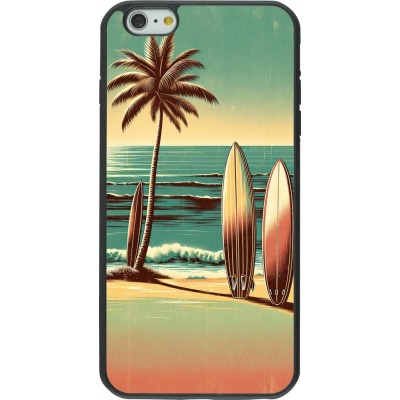 iPhone 6 Plus / 6s Plus Case Hülle - Silikon schwarz Surf Paradise