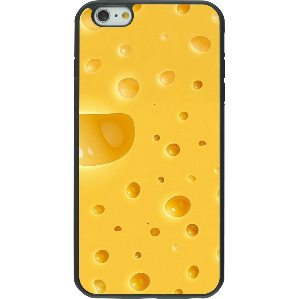 iPhone 6 Plus / 6s Plus Case Hülle - Silikon schwarz  Nationalfeiertag Schweiz Cheese