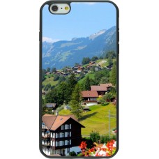Coque iPhone 6 Plus / 6s Plus - Silicone rigide noir Fête Nationale Suisse Paysage