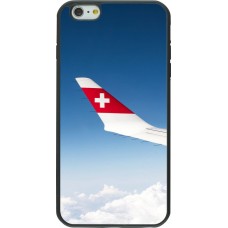 iPhone 6 Plus / 6s Plus Case Hülle - Silikon schwarz  Schweizer Nationalfeiertag Sky Swiss Flag