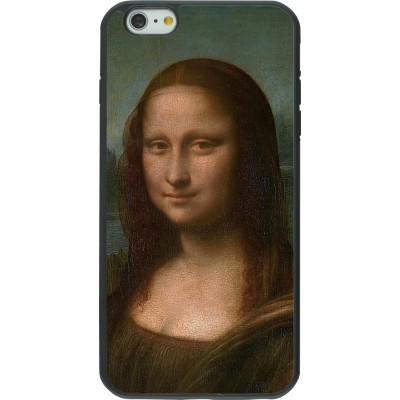 Coque iPhone 6 Plus / 6s Plus - Silicone rigide noir Tableau art - La Joconde - Léonard de Vinci