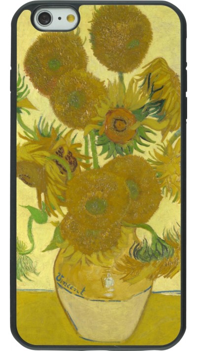 Coque iPhone 6 Plus / 6s Plus - Silicone rigide noir Tableau art - Les Tournesols - Van Gogh