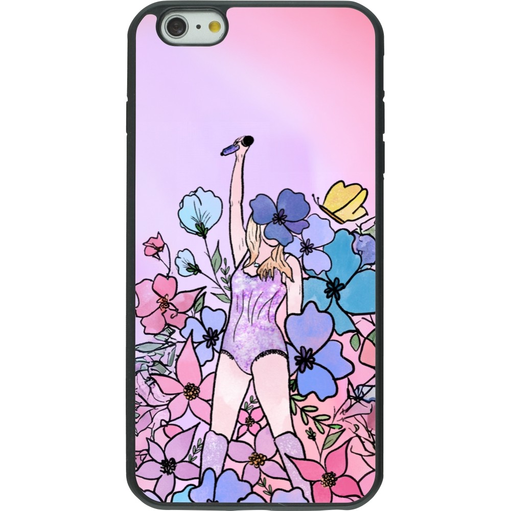 Coque iPhone 6 Plus / 6s Plus - Silicone rigide noir Taylor Swift Sketch - Pink