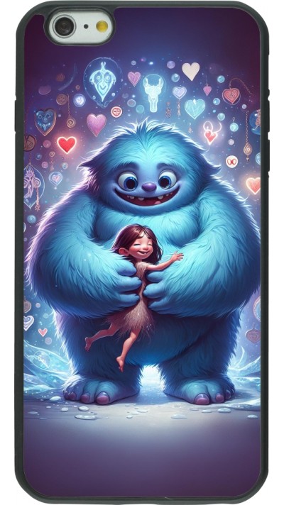 Coque iPhone 6 Plus / 6s Plus - Silicone rigide noir Valentine 2024 Fluffy Love