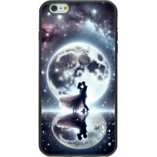 iPhone 6 Plus / 6s Plus Case Hülle - Silikon schwarz Valentin 2024 Liebe unter dem Mond