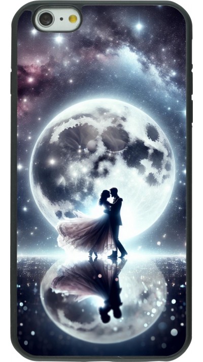 Coque iPhone 6 Plus / 6s Plus - Silicone rigide noir Valentine 2024 Love under the moon