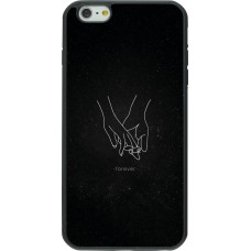 iPhone 6 Plus / 6s Plus Case Hülle - Silikon schwarz Valentine 2023 hands forever