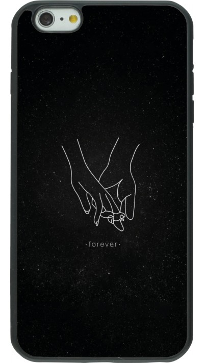 Coque iPhone 6 Plus / 6s Plus - Silicone rigide noir Valentine 2023 hands forever