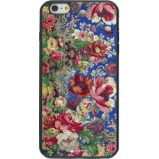 Coque iPhone 6 Plus / 6s Plus - Silicone rigide noir Vintage Art Flowers