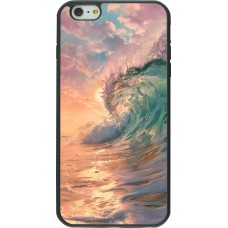 Coque iPhone 6 Plus / 6s Plus - Silicone rigide noir Wave Sunset