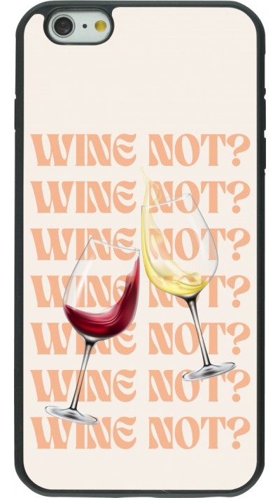 Coque iPhone 6 Plus / 6s Plus - Silicone rigide noir Wine not