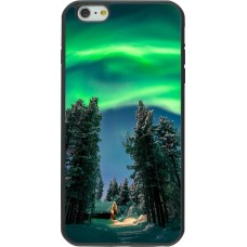 Coque iPhone 6 Plus / 6s Plus - Silicone rigide noir Winter 22 Northern Lights